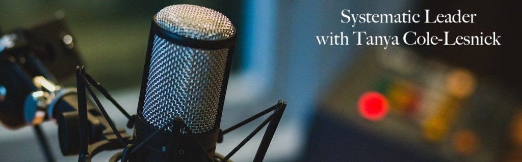 Mic on stand to record podcast