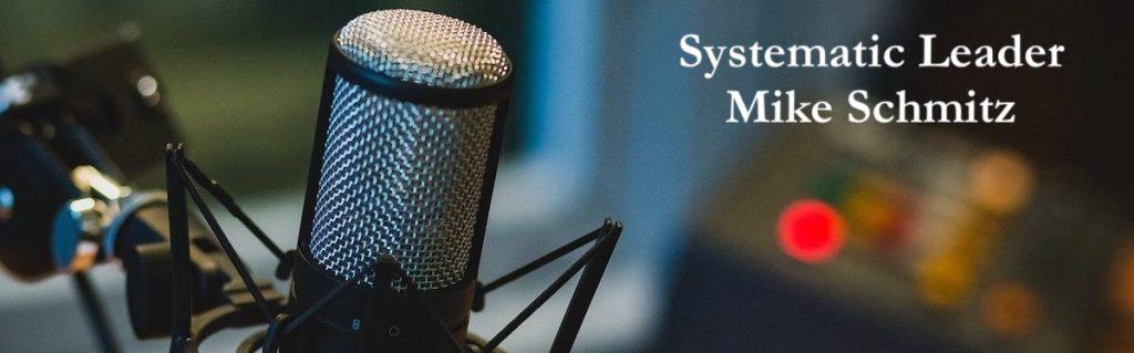 Mic on stand to record podcast